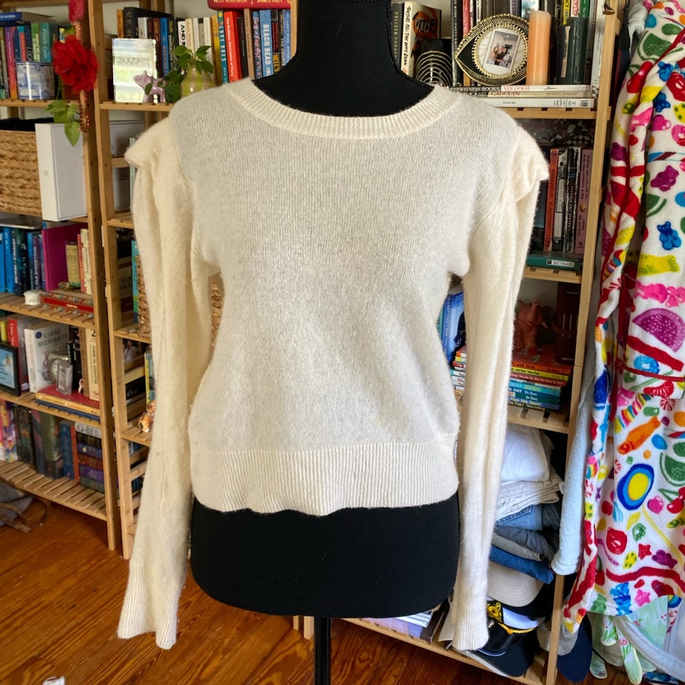 House of Harlow 1960 Cream Crew Neck Sweater